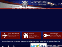 Tablet Screenshot of flywestwind.com